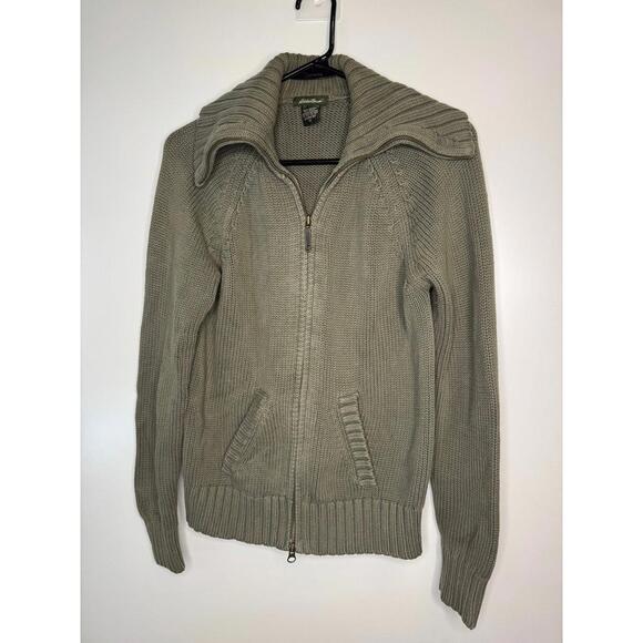 Eddie Bauer Women's Medium Knit Zip-Up Sweater - Picture 1 of 4